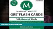 Popular Book  500 Advanced Words: GRE Vocabulary Flash Cards (Manhattan Prep GRE Strategy Guides)