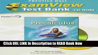 Download [PDF] CENTER FOR MATHEMATICS EDUCATION PRECALCULUS EXAMVIEW COMPUTER TEST     BANKCD