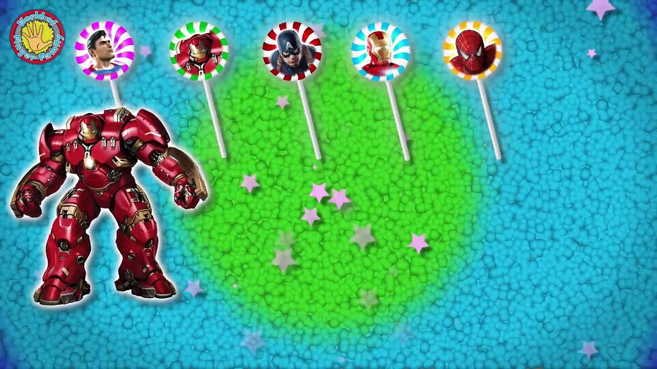 Piruleta de Los Vengadores Dedo de la Familia | Rimas | Animación 3D En HD De Binggo Chan