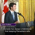 Donald J. Trump and Canadian Prime Minister Justin Trudeau - Their answers however, were quite different