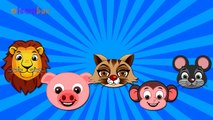 Wild Animals Cartoons Animation Singing Finger Family Nursery Rhymes for Preschool Childre