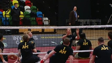 Prince Harry Cheats at Sitting Volleyball