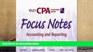 Best Ebook  Wiley CPA Examination Review Focus Notes, Accounting and Reporting (CPA Examination