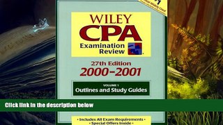 Popular Book  Wiley CPA Examination Review 2000-2001 (Cpa Examination Review (2 Volume Set))  For