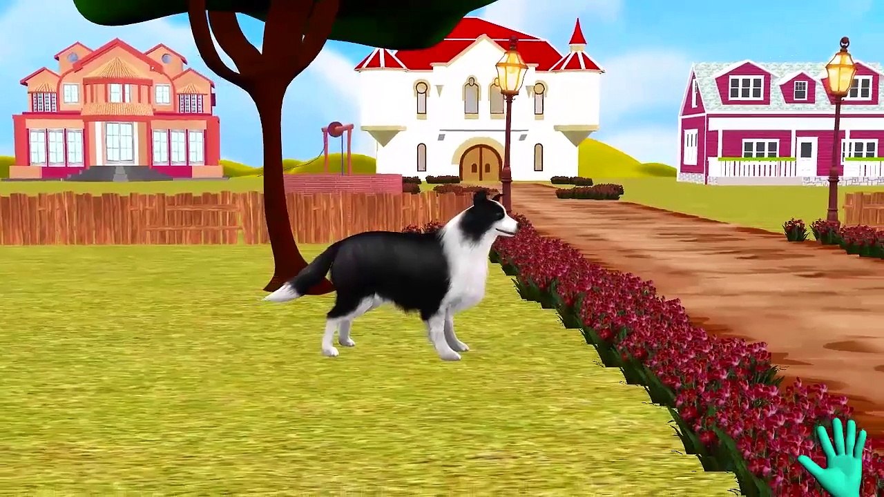 the dog finger family | nursery rhymes farmees | 3d rhymes | kids songs