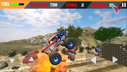 Patriot Wheele Monster truck Simulator Level 9 Android Gameplay
