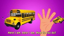 Finger Family Bus Coach Vehicles Go Vroom School Bus | Kids Song | Finger Song Nursery Rhymes