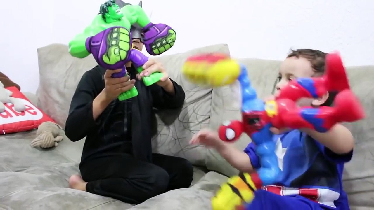 Maleficent POO COLORED BALLS with Batman & Spiderman vs Joker Superhero Fun in Real Life
