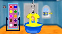 Frozen Elsa T shirt Colors for Children to learn – Learn Colors For Kids Children Toddlers with Pain