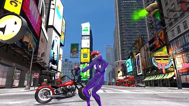 Партийные цвета со Спайдерменом! Веном на мотоцикл детские стишки песни для малышей и детей