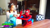 SPIDERMAN vs PREGNANT FROZEN ELSA DOCTOR! Spiderman got HURT Nail in FOOT! Superheroes Real Life