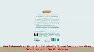 READ ONLINE  Socialnomics How Social Media Transforms the Way We Live and Do Business