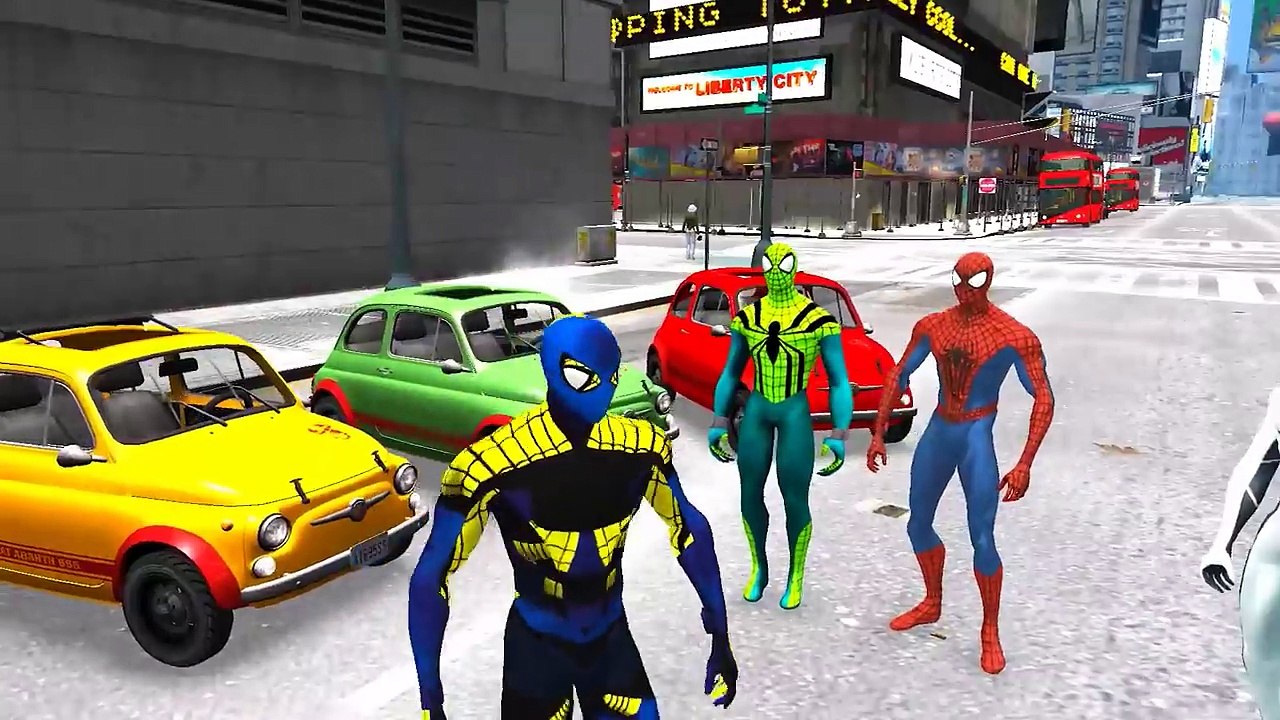 SPIDERMAN COLORES ÉPICA MOTO PARTE de la Diversión y canciones infantiles Canciones para Niños
