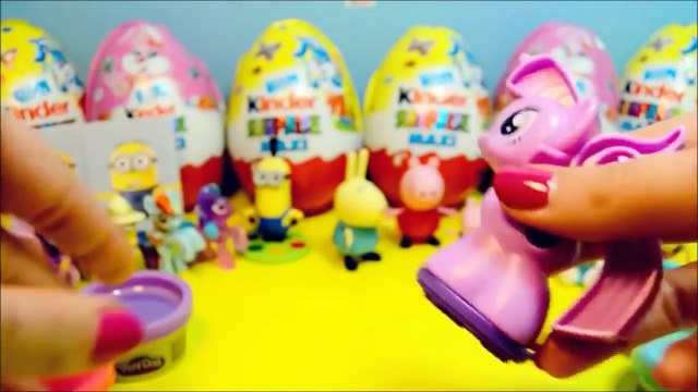 3 Squishy Pop Giant My Little Pony Play Doh Ball Surprise Eggs MLP Cutie Mark Magic Toys D