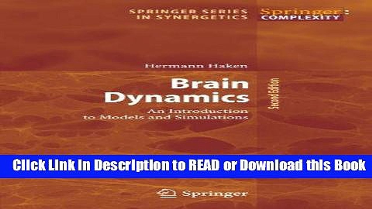 Books Brain Dynamics: An Introduction to Models and Simulations (Springer Series in Synergetics)