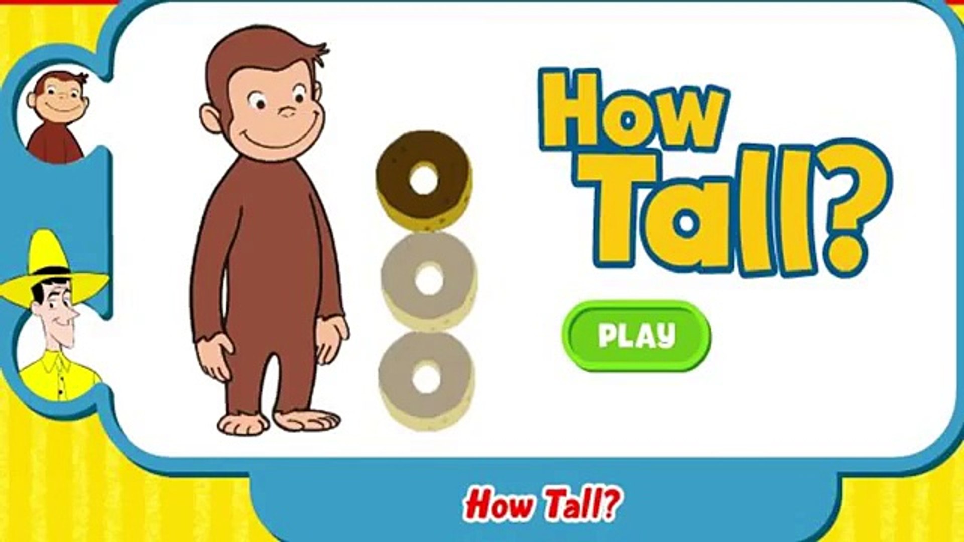 Curious George How Tall Kids Education Games Movies