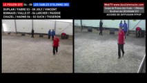 Coupe de France des Clubs de pétanque à LECUSSAN : les doublettes Le Pouzin VS Les Sables d'Olonne