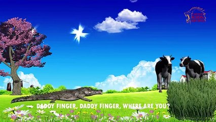 Crocodile Finger family | 3D Animation Nursery Rhymes | Finger Family Song