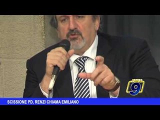 Scissione Pd, Renzi chiama Emiliano