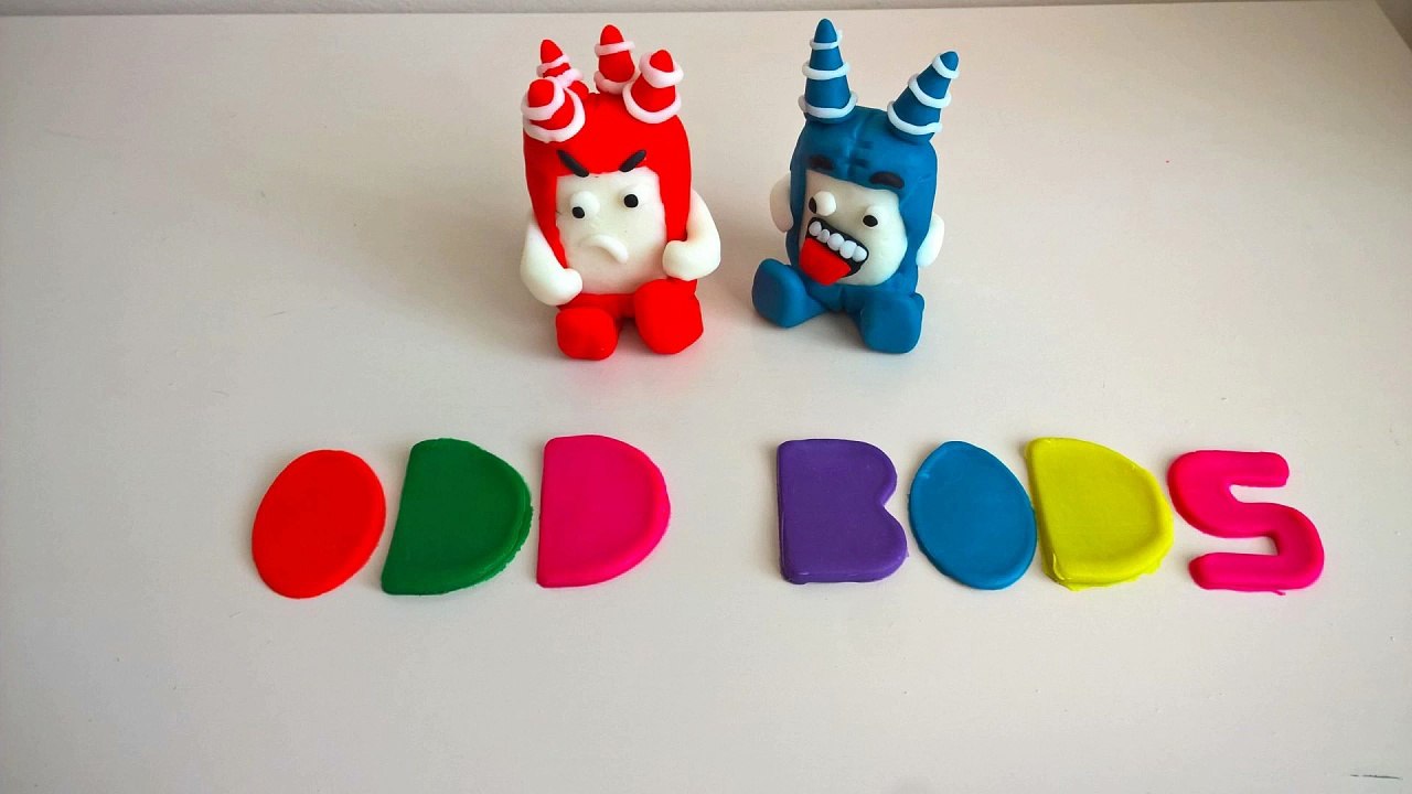 Oddbods Giant Play Doh Eggs Episode Pogo Fuse Newt Toys & Surprises for Children Toddlers