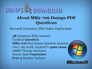 MB2-706 Certification Dumps - Dumps4download.com