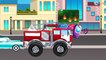 Trucks & Cars for Children - The Fire Truck and Racing Cars - Cartoons for kids Episode 79
