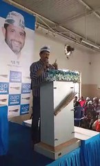 Elvis Gomes addresses at AAP Benguluru Volunteer meet