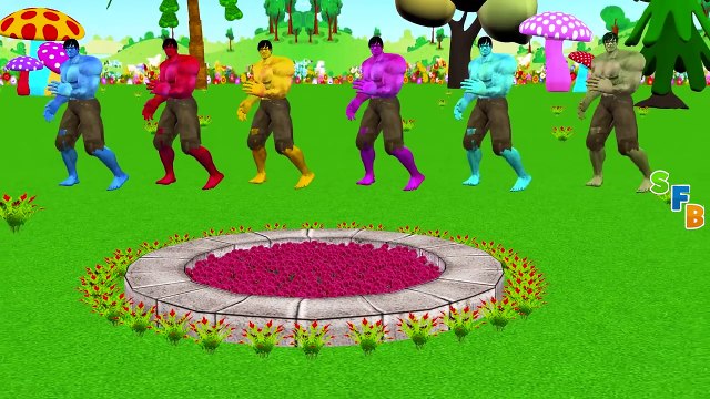 Superhero Hulk Spiderman Ironman Batman Little Babies Finger Family Songs Nursery Rhymes L