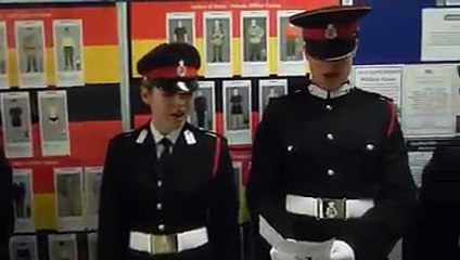 British cadets singing Pakistan's national anthem
