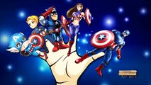 Dedo De La Familia Rimas Power Rangers De Dibujos Animados Vs Capitán América De Dibujos Animados | Los Niños De La Guardería R