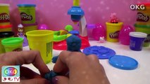 How to Make Play-Doh Snowman with Queen Elsa [Disney] [Frozen] by HobbyKidsTV