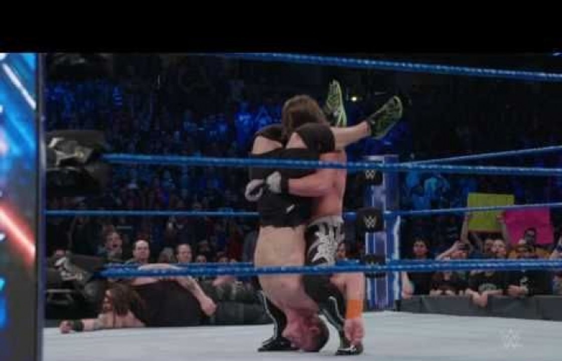 See AJ Styles put Bray Wyatt through a table in slow motion!- Exclusive, Feb. 17, 2017