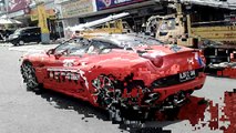 Konvoi Mobil Ferrari Di Kota Wisata Batu Malang