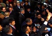 Presidente Rafael correa ejerciendo su derecho al voto