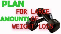 How to Plan for Large Amounts of Weight Loss | dietitian | meal plan