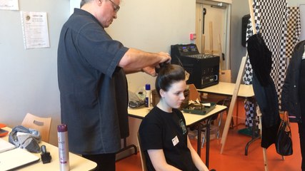 Démonstration de pose de coiffe au Moulin-Vert