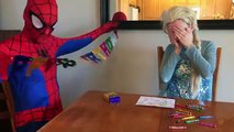 Человек-паук Доктор и замороженный Elsa Розовый Fun Девушка-паук Компиляция Superhero Movie Real Life