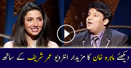 Mahira Khan's Funny Interview Ever with Umer Sharif about her Married Life, Love & Career