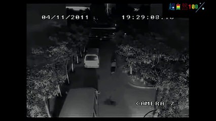 CCTV capture a person survive after being struck by lightning 2 times