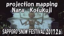 【SAPPORO SNOW FESTIVAL 2017】projection mapping「Nara · Kofukuji」2017.2.6