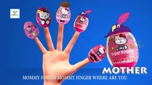 Finger Family Kitty Surprise Eggs | Hello Kitty Finger Family Songs | Kitty Daddy Finger Parody