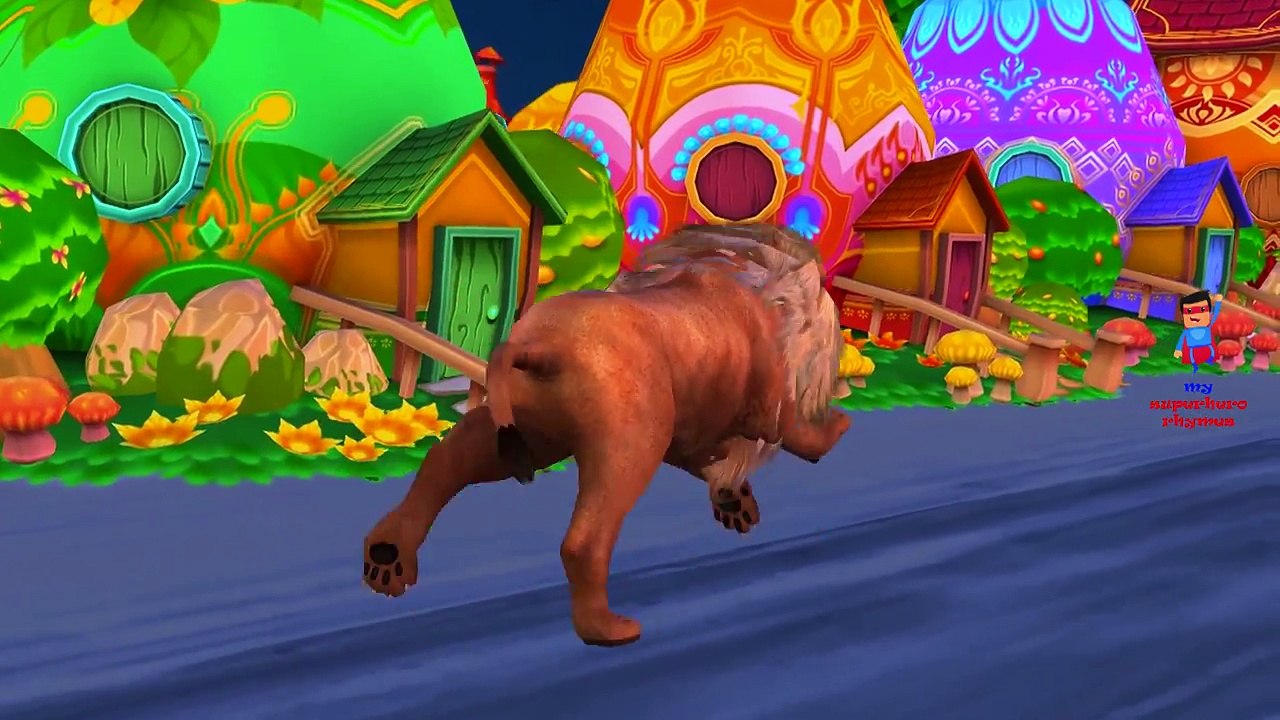 León De Dibujos Animados Cantando Wee Willie Winkie | Dedo De La Familia De Los Niños Canciones Infantiles Por Ca Tigre