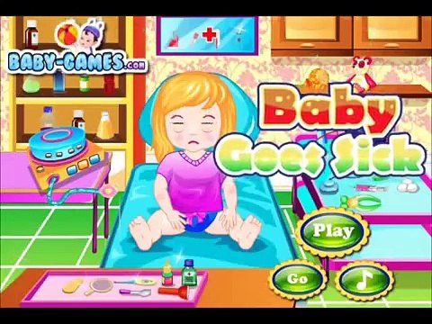 Baby Helath Caring Videos | Baby Goes Sick Doctors Learning Game Online-Baby Games