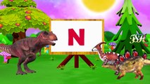 Animals Dinosaurs Carrying Alphabet Letters | Learn abc song for Nursery Children