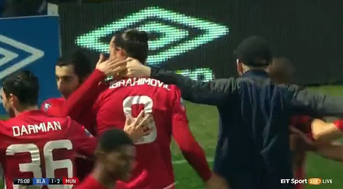 Zlatan Ibrahimovic Goal Blackburn 1 - 2 Manchester United FA Cup 19-2-2017