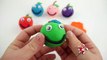 Learn Colors Play Doh Apples Molds Fun & Creative for Kids Finger Family Nursery Rhymes Squishy Ball