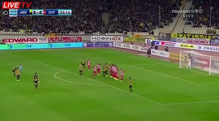 Astrit Ajdarevic  Goal HD - AEK Athens FC	1-0	Olympiakos Piraeus 19.02.2017