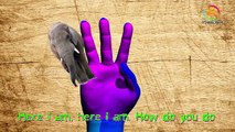 Elephant Finger family nursery children 3d animated rhymes for kids