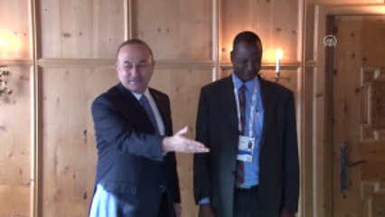 Dışişleri Bakanı Çavuşoğlu - Güney Sudan 1. Başkan Yardımcısı Taban Deng Gai