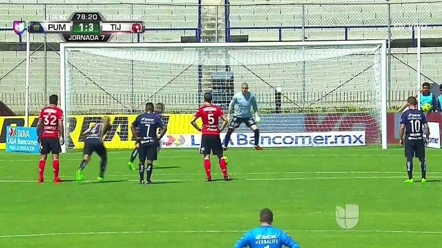 Barrera (Penalty) Goal HD - U.N.A.M.- Pumas	2-3	Club Tijuana 19.02.2017